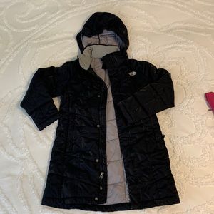 Girls North Face S-7/8 Long Parka